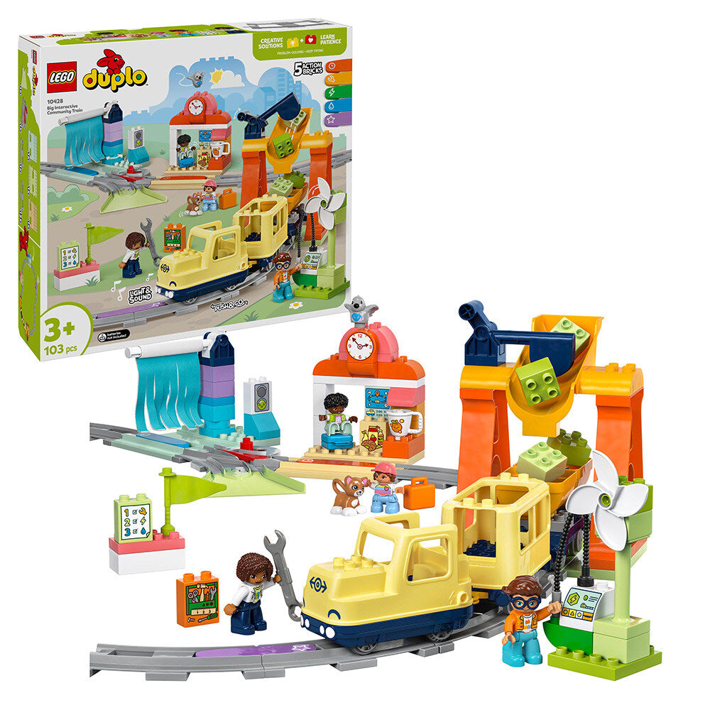 DUPLO 10428 City Grand train de quartier interactif