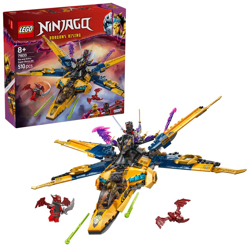 Lego 71833 Ninjago Race + Le super avion de tempête d'Arin