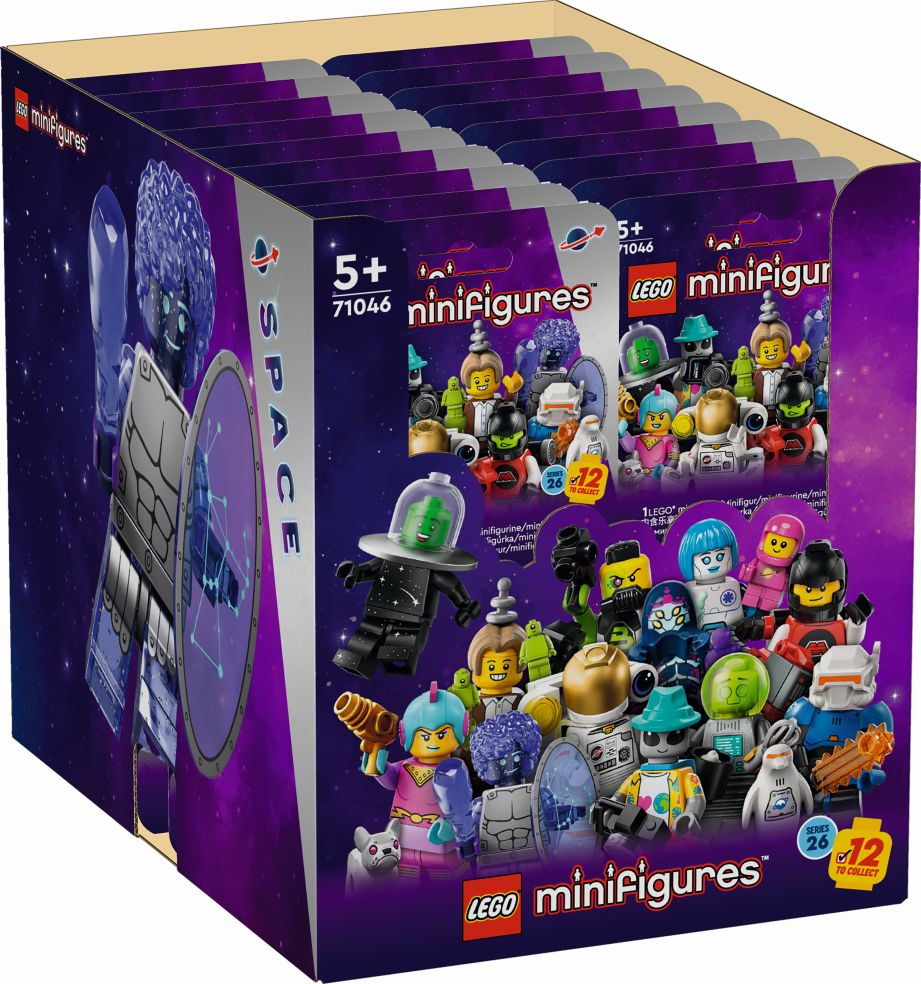 Lego® 71046 Minifigures Série 26 Space Disp (boîte de 36 figurines)