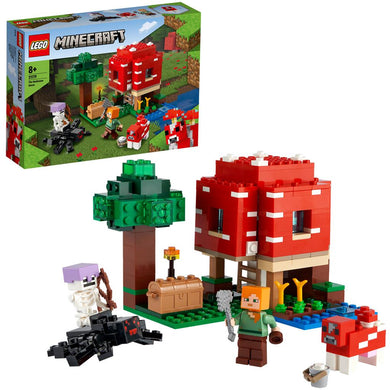 LEGO 21179 Minecraft Het Paddenstoelenhuis - Bricks4fun