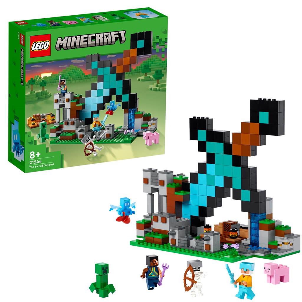 LEGO 21244 Minecraft Uitvalbasis Zwaard - Bricks4fun